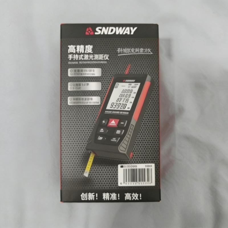 

SNDWAY SW-HD100 High Precision Laser Distance Meter Handheld Digital Tape Measure Range Finder for Construction Work темно-синього кольору