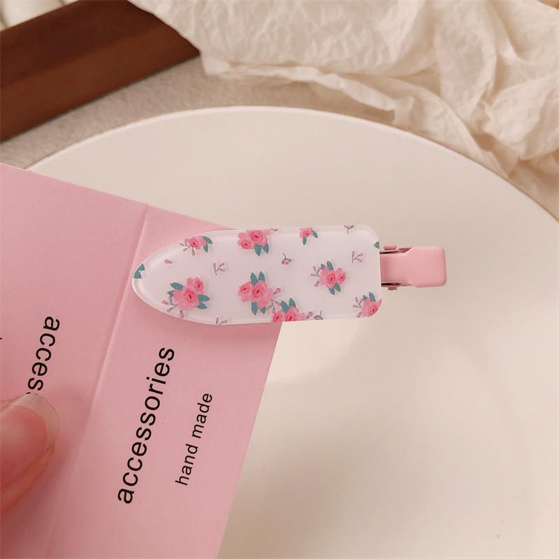 Cherry Polka Dot Floral Bow Hair Clips Love Girl Duckbill Clip Broken Hair Bangs Hair Accessories