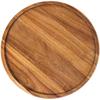 Round Wooden Tray - Modern Minimalist Style for Snacks, Dried Fruit, Dinner, Tea, and Photography