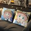 S-Spy X Anime F-Family A-Anya Kuddfodral Avtagbart Tvättbart Kuddfodral – Mjukt Linne för Alla Årstider