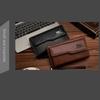 Leather Men's Long Wallet Large Capacity Men's Hand Bag Casual Male Leather Purse  Card Holder