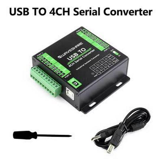 

Промисловий USB до Чотирипортового RS232/485/422/TTL Послідовного Перетворювача FT4232HL