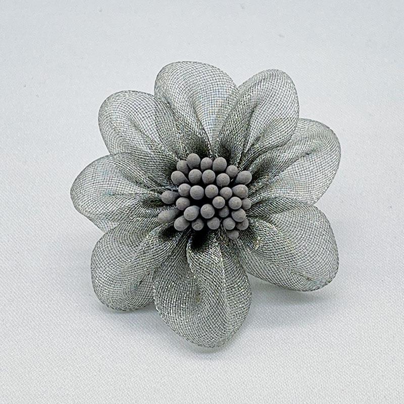Korean Style Handmade Organza & Yarn Flower Headband Accessories