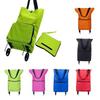 New Portable Shopping Trolley Bag with Wheel Reusable Supermarket Tug Bag Foldable Large Capacity Fruit Vegetables Organizer Bag