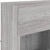 Wall Mounted TV Cabinet with LED Lights Grey Sonoma 78.5 X 30 X 60.5 Cm