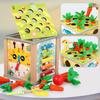 9 In 1 Montessori Permanence Box Carrots Toys Child Wooden Shape Sorting & Matching Educational Toys for Kid Over Age 1-Year-Old
