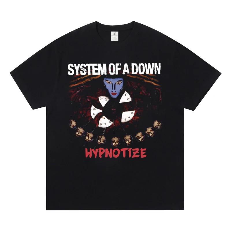 System of A Down Band Short Sleeve T-shirt World Rock Europe American Metal SOAD Fashion Casual Men's and Women's T-shirts