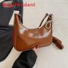 Urban Minimalist Pu Underarm Bag With Spliced Design For Daily Use