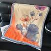Autumn and winter Chinese style imitation cashmere lotus scarf women's office air conditioner shawl dual-purpose thickened warm scarf