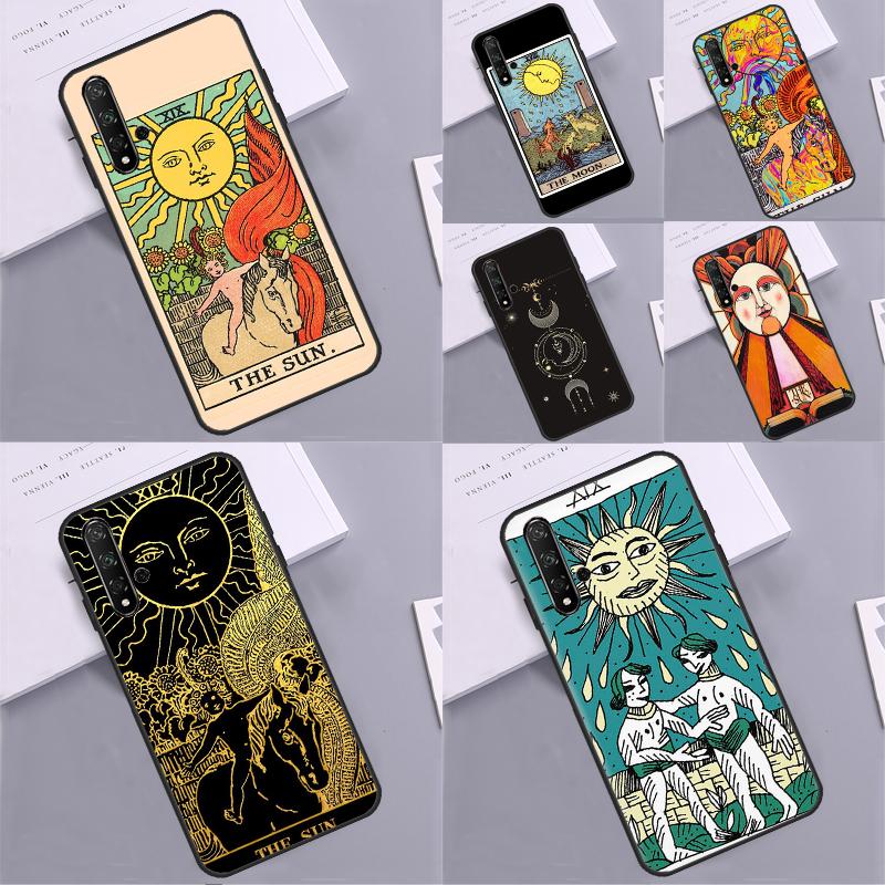 The SUN Tarot card For Huawei Nova 5T 10 9 SE 12s 11i 12i Y91 Y90 Y60 Y70 Y72 Y61 P20 P30 P40 Lite P60 Pro Case