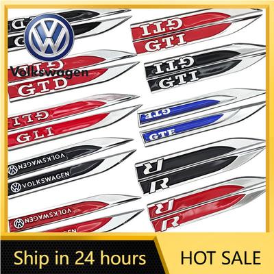 2026 Nieuw Voor VOLKSWAGEN VW 3D Metaal VW Auto Spatbord Zij-Embleem Stickers Auto Decoratie Accessoires Voor Volkswagen VW GTI R GTD G