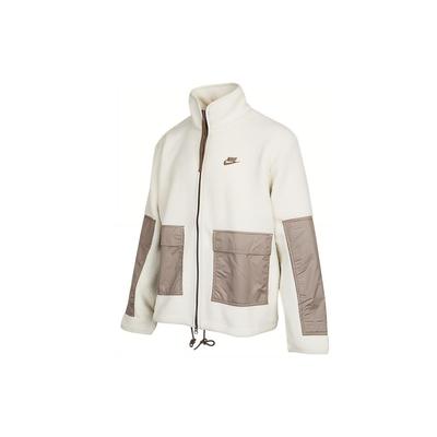Nike Jacke mit gesticktem Logo und Reißverschluss, gefüttert mit Fleece, Herren Oberbekleidung Weiß DV8183-072
