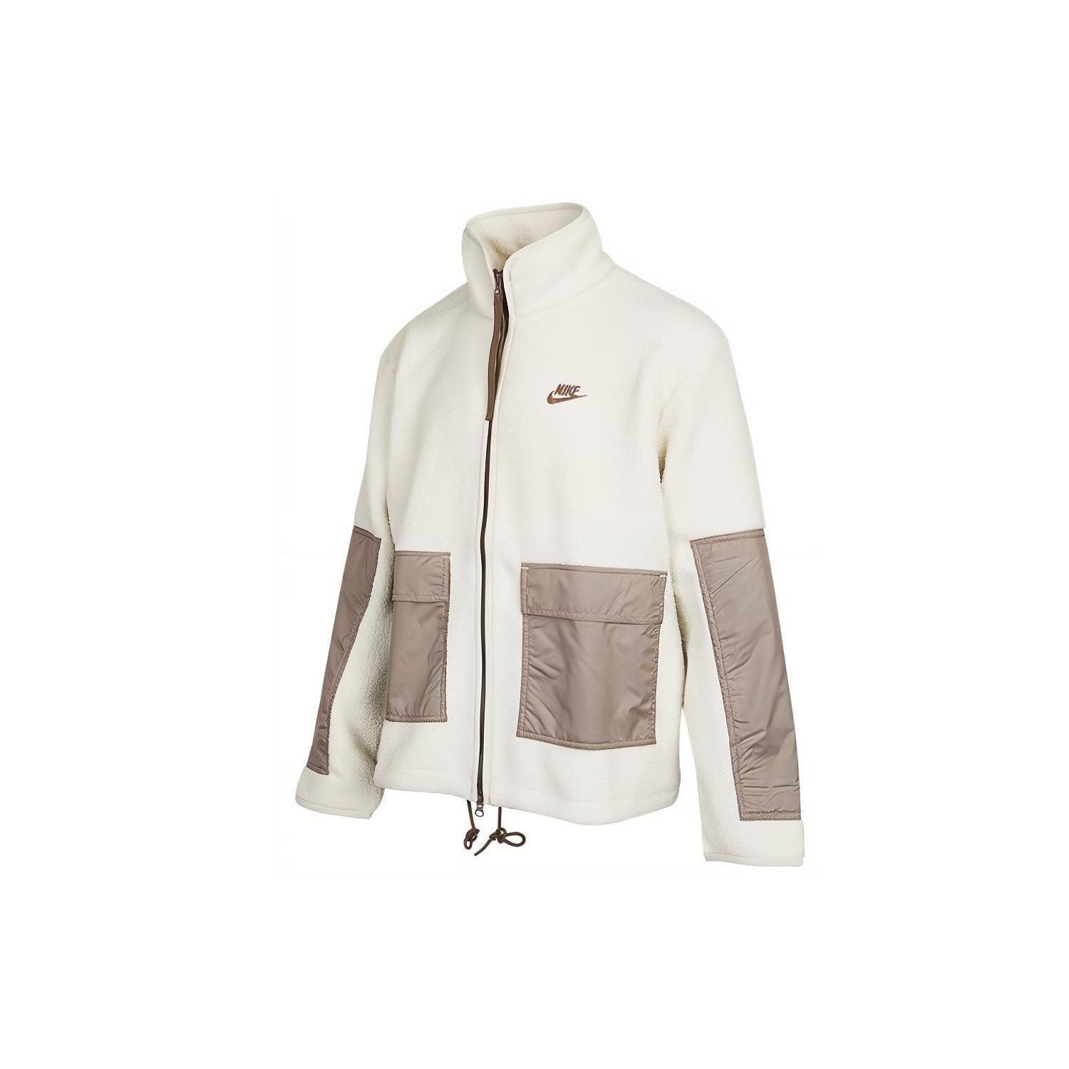 Nike Men s Fleece Zipped Hooded Jacket White DV8183-072 XL