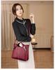 2024 Soft Leather Fashion Handbag for Middle-aged Women: Large Capacity, Versatile Single Shoulder or Crossbody Bag