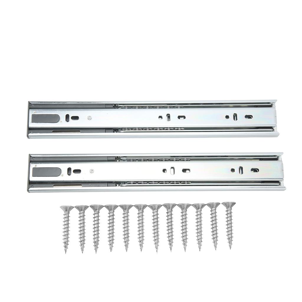 2 Pcs Drawer Slides 12in 30KG Load Capacity Ball Bearing Cabinet Rails Tool for RVs Yachts Home Use