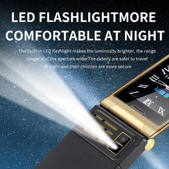 G10-C Keypad Phone High Resolution Dual Display Screen Dual-Card Dual-Standby Mini Large