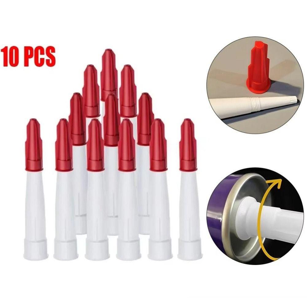 10Pcs Standard Thread Nozzle Cap Re-sealable Caulking Nozzles Mastic Cartridge Construction Tools