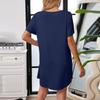 Women's Summer Casual Fashion Slim-Fit Dress Short-Sleeve Dress