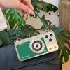 Creative 3D Camera Phone Case For iPhone 17 16 15 14 Plus 13 12 11 18 Pro Max Lens Protective Shockproof Cover with Lanyard