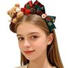 Christmas Headbands For Women Bear Design Hair Hoop Bear Design Girls Christmas Headband For Teens Party Holiday Celebration