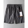 Export Tail Single Cut Label Mesh Style for Sports Shorts Men's Summer Silk Ice Quick-Drying Knee Length Pants Export Men's Middle Pants Beach Pants