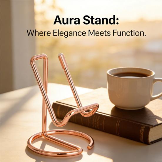 Mobile Phone Holder Non-slip Base Smartphone Stand Landscape Iron Wire Viewing Video Portable Tablet Display Stand