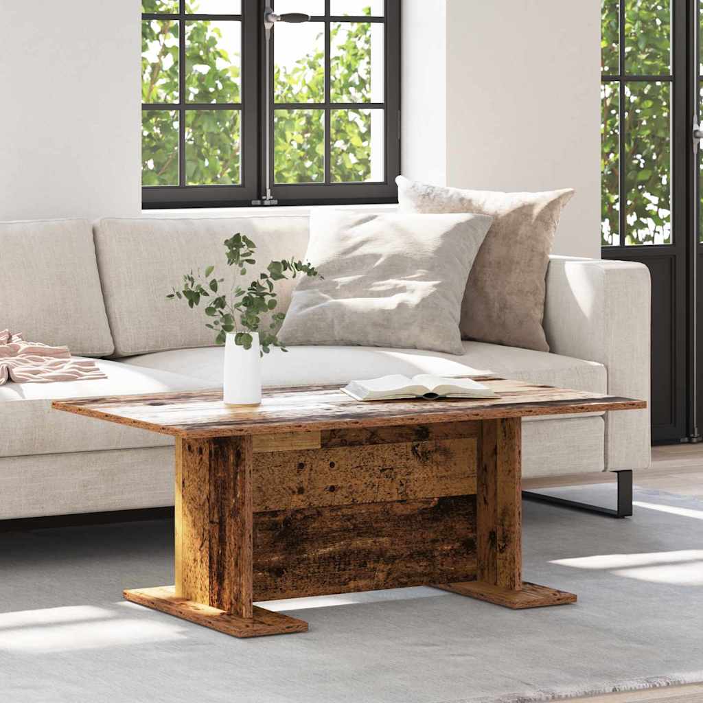Coffee Table Reclaimed Wood Look 103.5 x 60 x 40 cm Engineered Wood