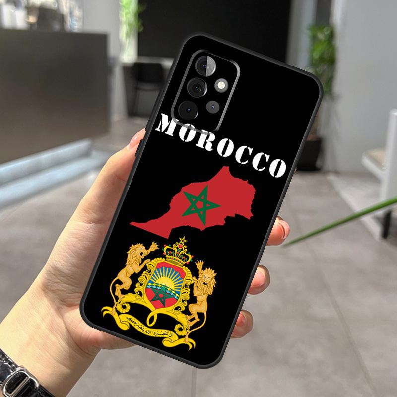 Morocco Flag Coat Of Arms Case For Samsung Galaxy A52 A32 A12 A56 A36 A54 A34 A14 A05 A16 A26 A13 A33 A53 A15 A35 A55