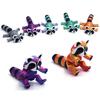 3D Printed Articulated Raccoon Animal Toys Multi-Jointed Movable Fidget Toy Landscape Desktop Decorations Home Model Kids Gifts