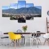 Kein gerahmter 5-teiliger Avila Caracas Berglandschaft Wandkunst Leinwanddruck Poster Bilder Gemälde Heimdekoration für Wohnzimmer Ohne Rahmen