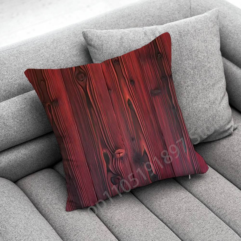 Natürliche Holzbaumstruktur Kissenbezug für 55x55cm 40x40cm 45x45cm 50x50cm 30x30cm Quadratischer Büro-Kissenbezug