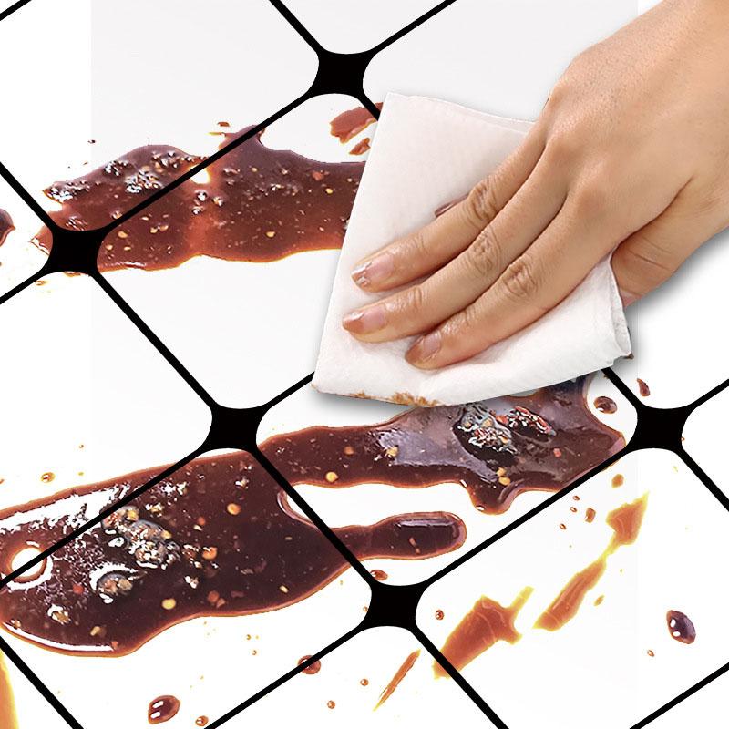 40cm Adhesive Wall Wallpaper High Temperature Resistance Cooking Bench Kitchen Waterproof and Oil Resistant Range Hood Sticker
