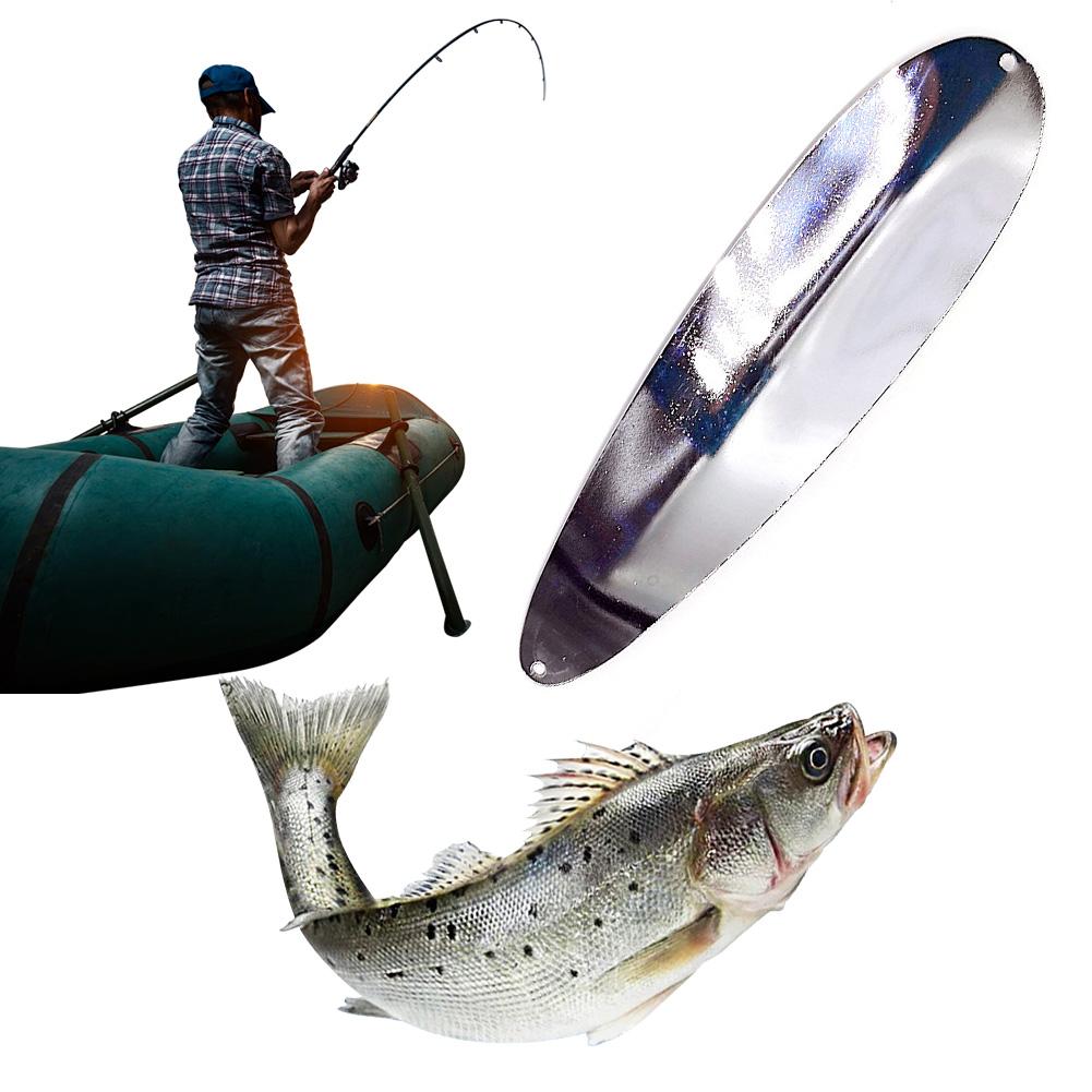 Bass Trout Slow Shaking Sea Fishing Lure 8inch Spinner Spoon Metal Sinking Wobbler for Mackerel Bass Trout Sea Fishing