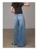 Women's Lyocell Tencel High Waist Wide Leg Jeans