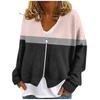 Womens Zip Up Sweaters Sweatshirts Long Sleeve Oversized Jackets Soft Casual Loose Tunic Tops