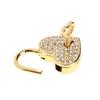 Mini Heart Archaize Padlocks With for Key Metal for Wish Lock Jewelry Box Diamonds Decorative Padlock for Lovers, Girls,