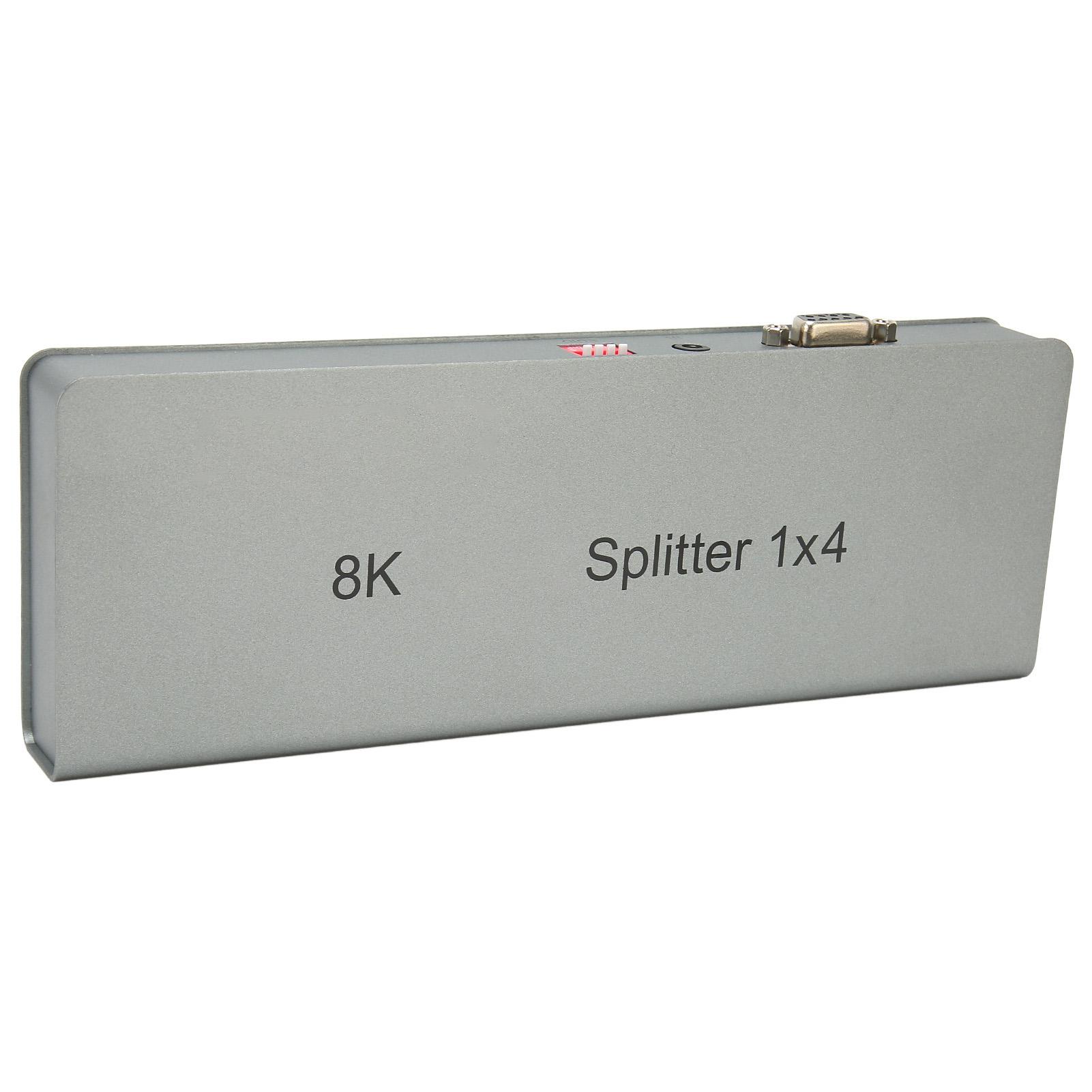 

Интерфейс мультимедиа HD 2.1 Коммутатор 1 в 4 выхода Высокоскоростной 40 Гбит/с 8K HD Интерфейс мультимедиа EU Plug