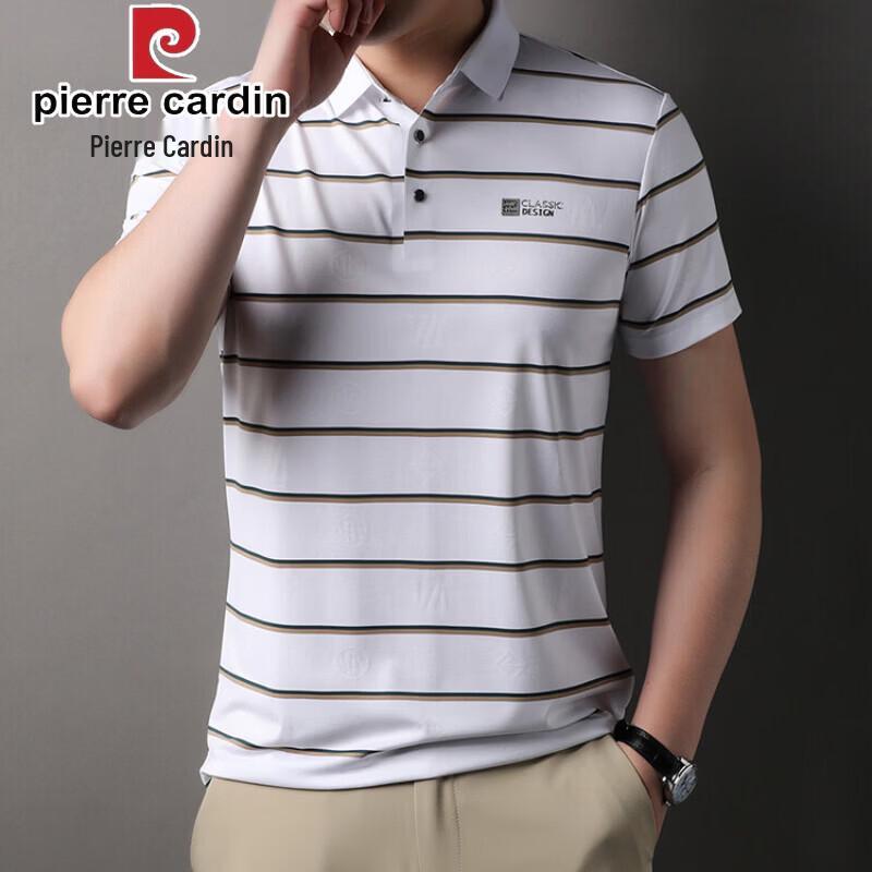 Pierre Cardin Men s Striped Embroidered Polo Shirt 56