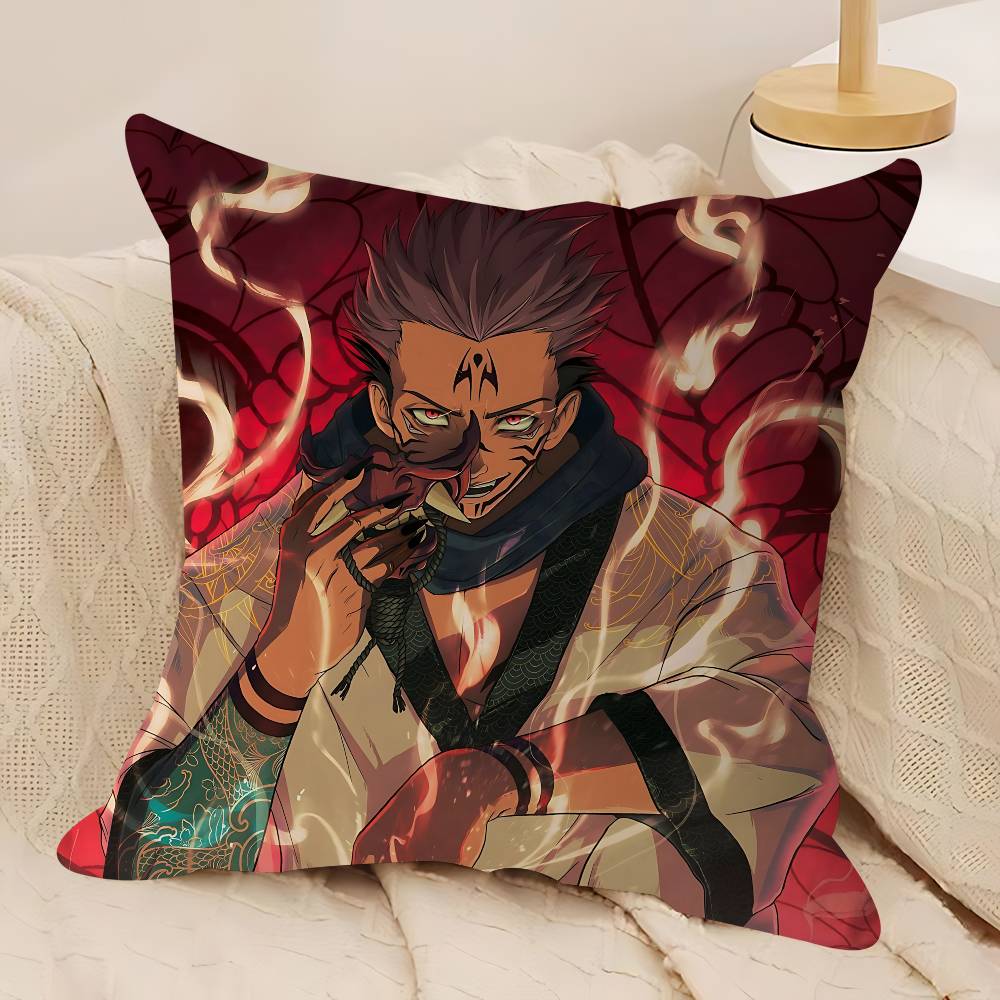 Персонаж Р-Рёмен С-Сукуна Наволочка Дюймы Декор Фермерского Дома Домашние Наволочки-Подушки Для Украшения Дивана 12x12Inch