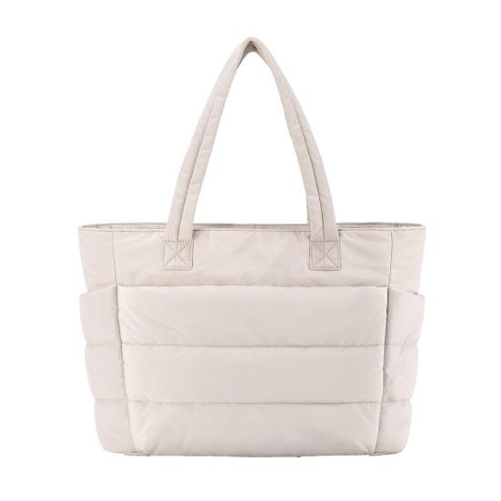 Umhängetasche Damen Gesteppte Tragetasche Große Kapazität Leichte Wasserdichte Handtasche mit Mehreren Taschen Laptop Arbeit Reisen Fitnessstudio Tragetasche