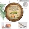 2D Flat, 1pc Round Aluminum Metal Sign, "Butterfly Resting in the Rain" Vintage Plaque, Inspirational Quote Life Storm Art Poster Decor Sign