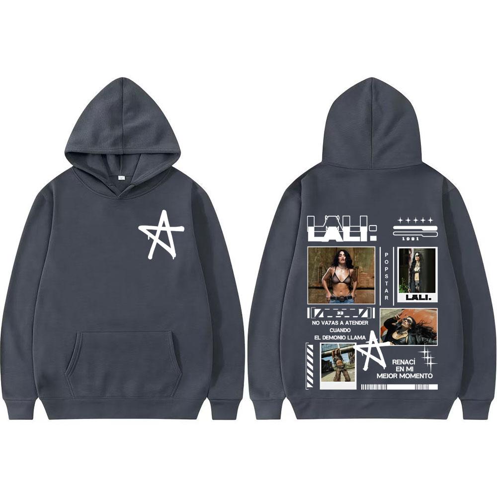 Singer Lali Esposito Asesina Album Tour 2025 Hoodies Men Women Hip Hop Long Sleeve Aesthetic Hoodie Oversized Comfort Sweatshirt