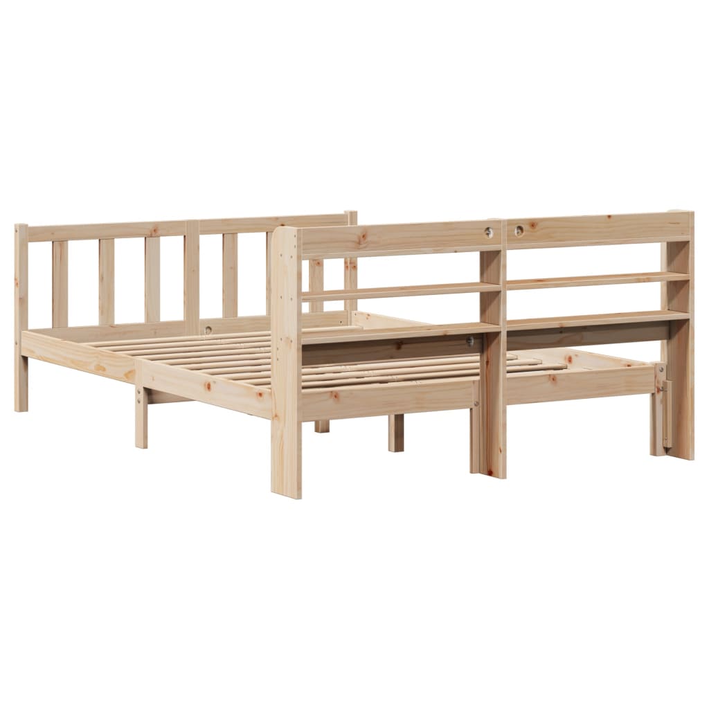 Solid Wood Bed without Mattress 160x200 cm Pine Wood