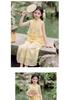 Girls' Summer 2026 Hanfu Tang Suit - New Ancient Chinese Style Set for Little Girls