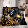 1 Stück Golden Era Decke Leichte Flanelldecke Überwurfdecke für Sofa, Bett, Reise, Camping, Wohnzimmer, Büro, Couch, Stuhl und Bett yy251015176