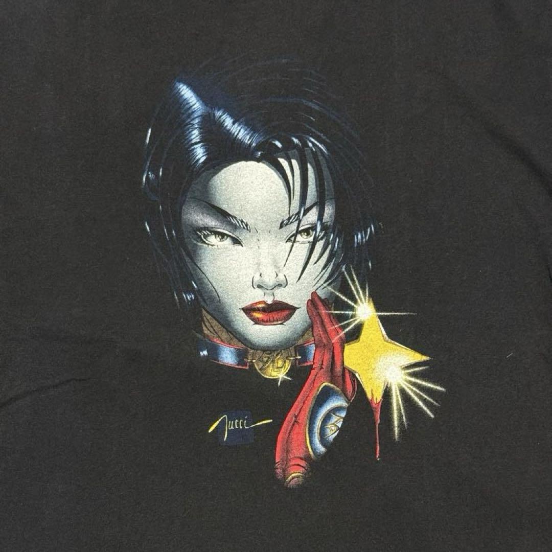 

[USED] 90s SHI American Comic T-Shirt, Size L, Death, Marble, Movie