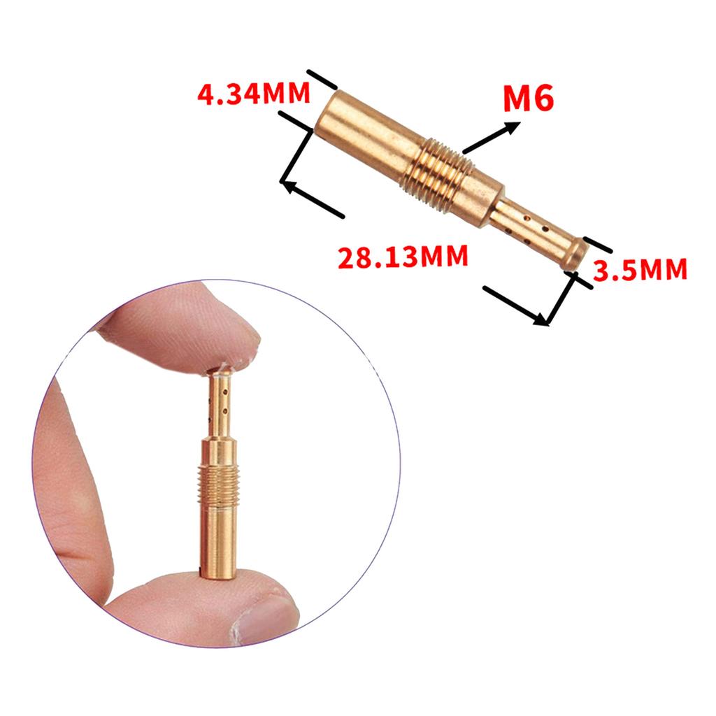 30pcs/Pack Compatible for PWK CVK Motorcycles Carburetor Main S Slow Pilot Idle S Injector Nozzle Pilot Kit