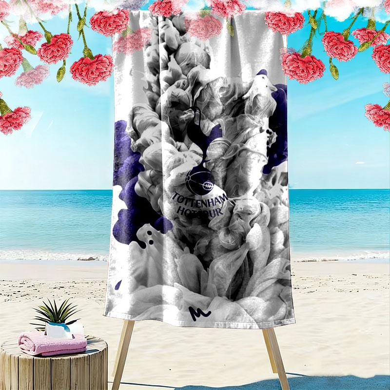 Spurs logo Print Beach Towel, Large Soft Quick Dry Towel for Beach Camping Swimming