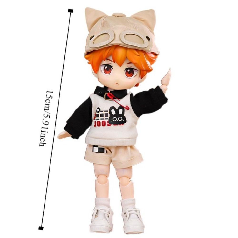 Dress Up Ob11 Doll Cat Hoodie Set Hat Ob11 Bjd Doll Clothes  Bjd Decoration