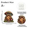 Fairy-tale Cottage Wooden Door, Garden Wall Decorations, Corner Ornaments, Courtyard Landscaping, Miniature Landscape, Atmosphere Effect